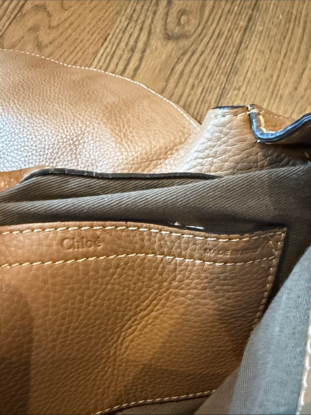 Chloe Tan Leather medium Marcie crossbody - Picture 7 of 10